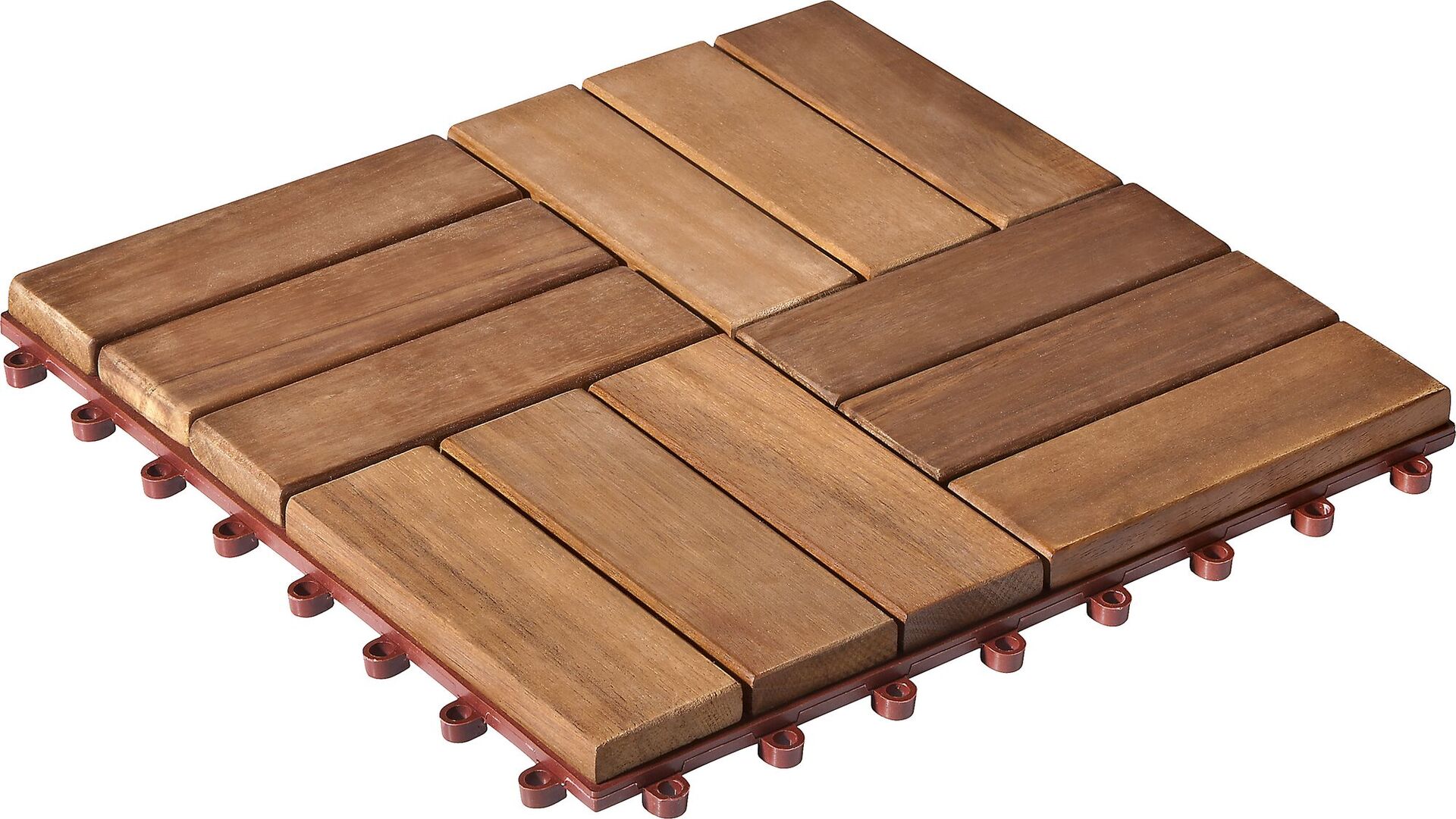 Akazienfliese 30x30cm, geölt, 6-er Pack 1 Akazienfliese 30x30cm, geölt, 6-er Pack