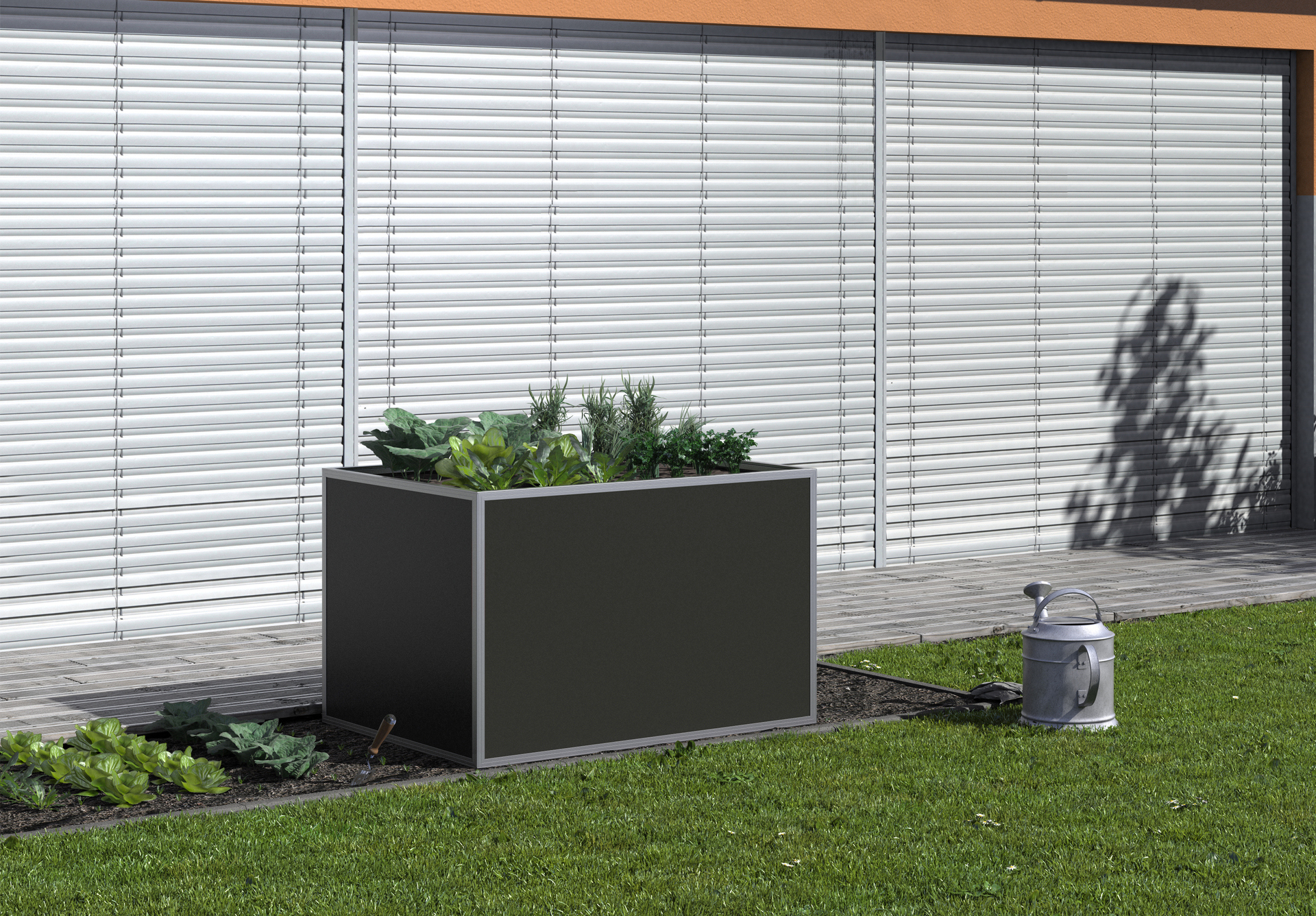 Aluminium-Hochbeet, Profilsystem 1 Aluminium-Hochbeet, Profilsystem