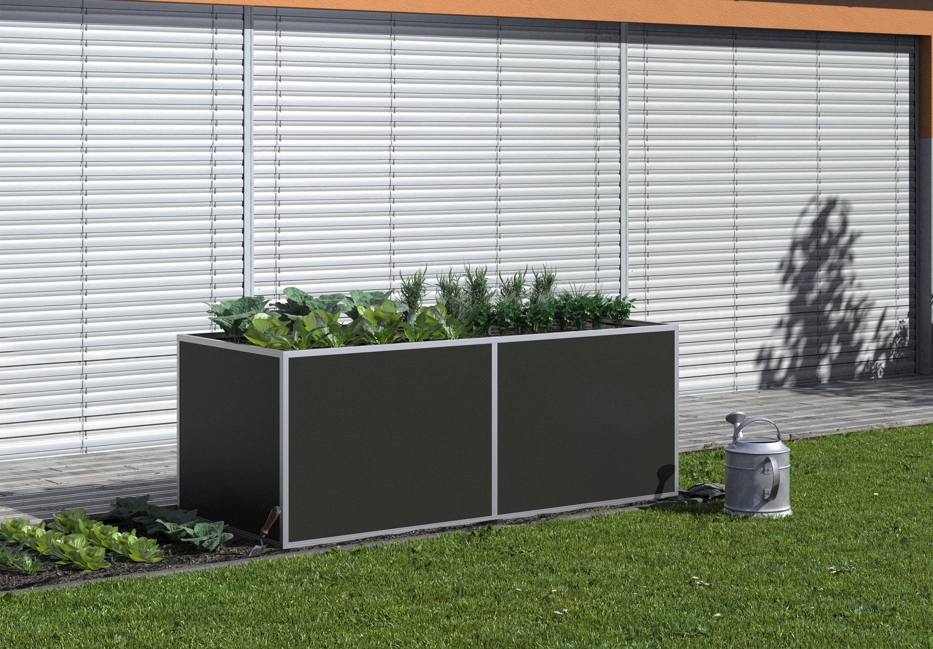 Aluminium-Hochbeet, Profilsystem 1 Aluminium-Hochbeet, Profilsystem