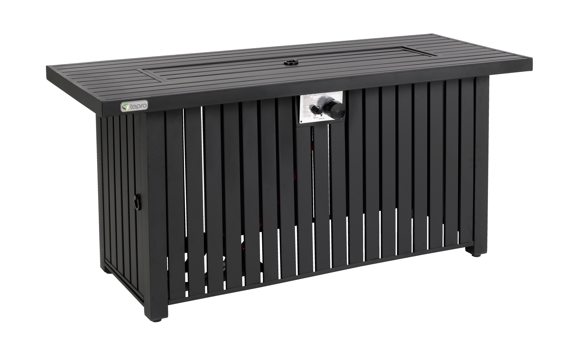 Gasfeuerstelle Topeka mit Glasumrandung 1 Gasfeuerstelle Topeka mit Glasumrandung