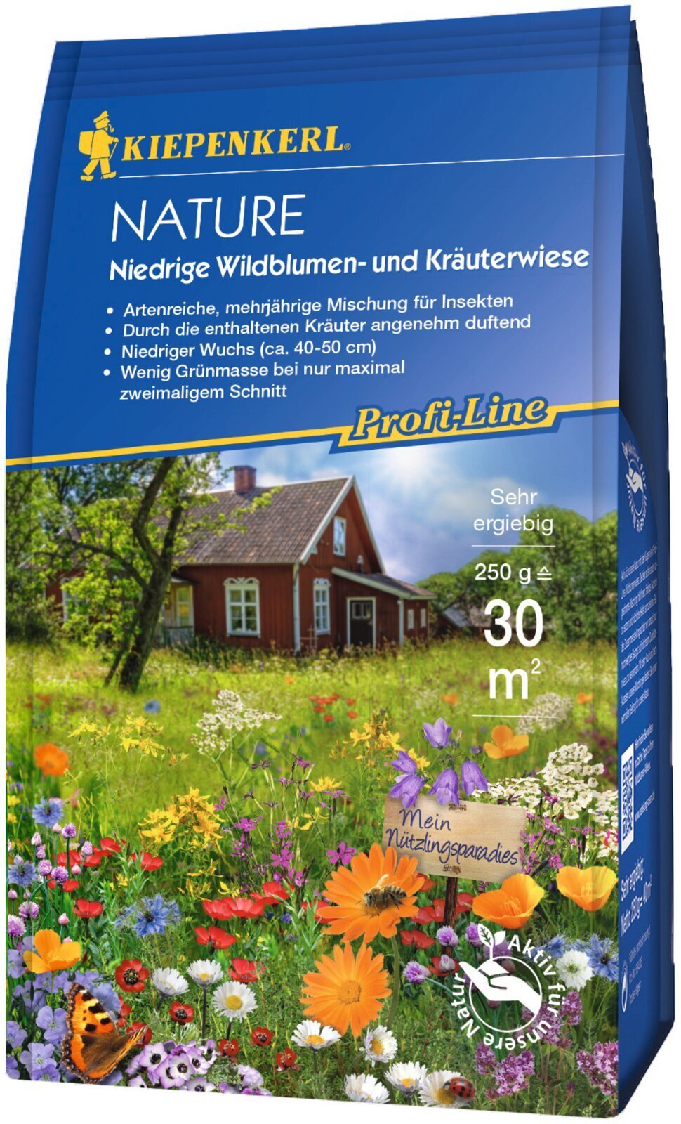 Nature Niedrige Wildblumen- und Kräuterwiese, 0,25kg 1 Nature Niedrige Wildblumen- und Kräuterwiese, 0,25kg