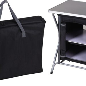 Camping-Tisch, mit Schrank
