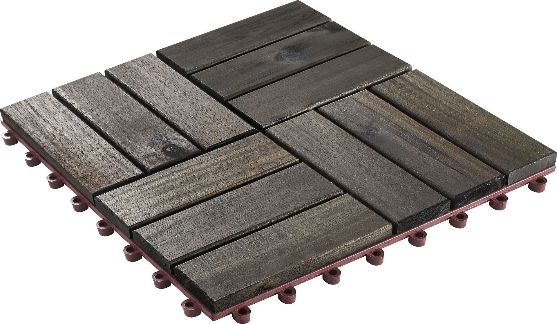 Akazienfliese 30x30cm, geölt, 6-er Pack 1 Akazienfliese 30x30cm, geölt, 6-er Pack