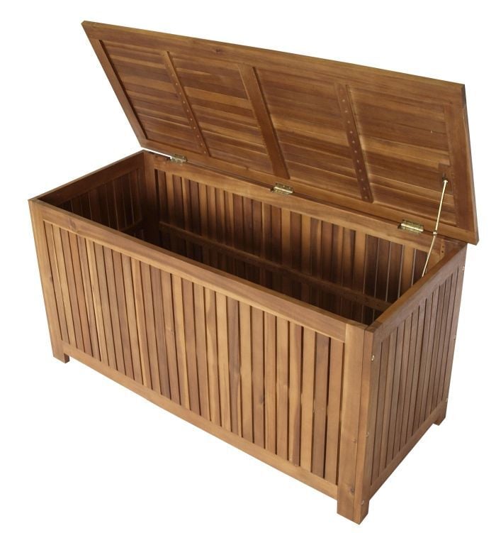 Auflagenbox 117x50cm Akazie 1 Auflagenbox 117x50cm Akazie