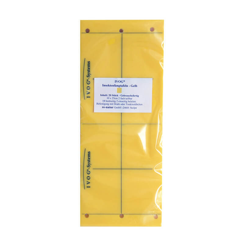 Gelbtafel 10x25cm, 20 Fangtafeln 1 Gelbtafel 10x25cm, 20 Fangtafeln