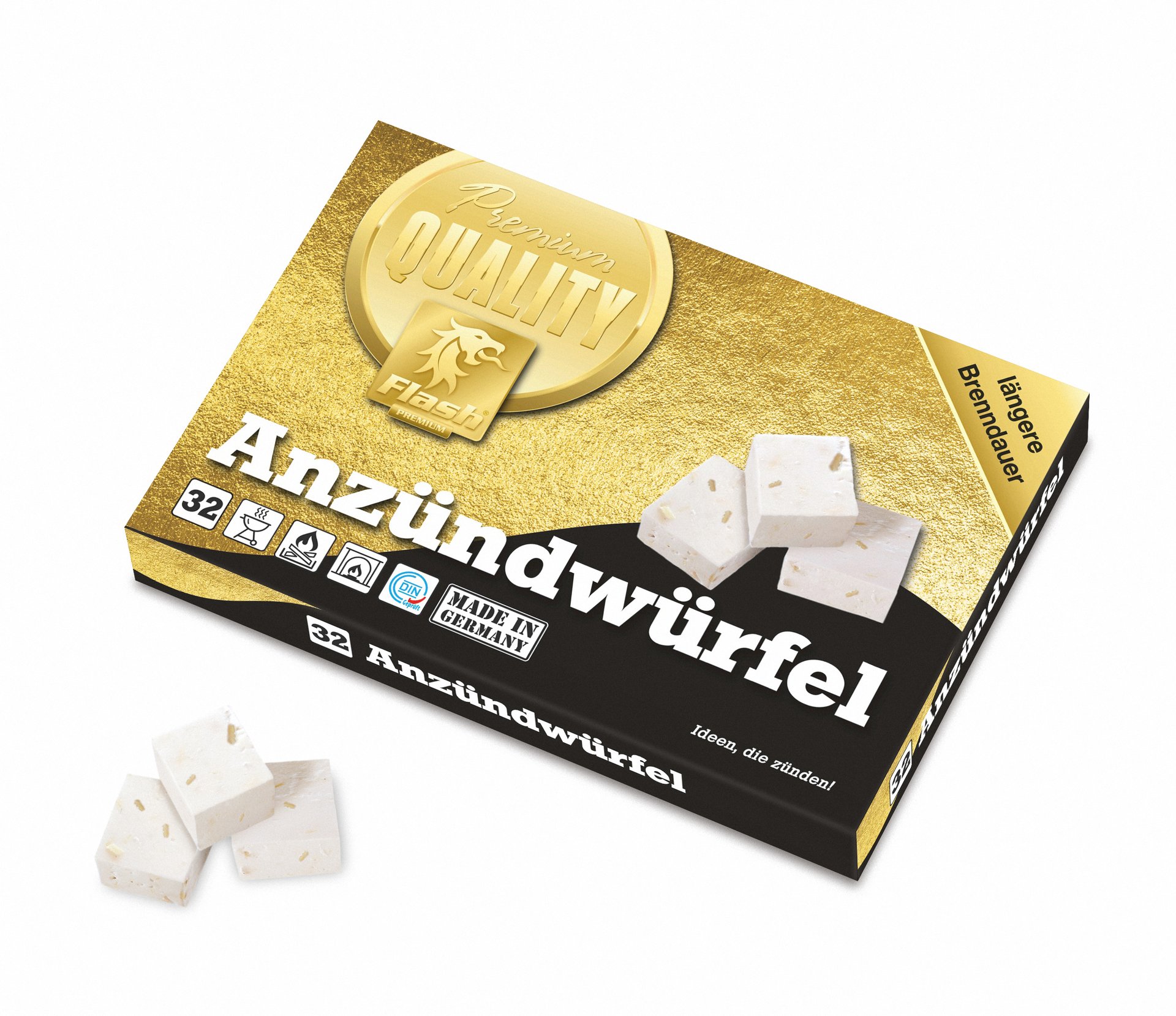 Gold Paraffinanzünder 1 Gold Paraffinanzünder