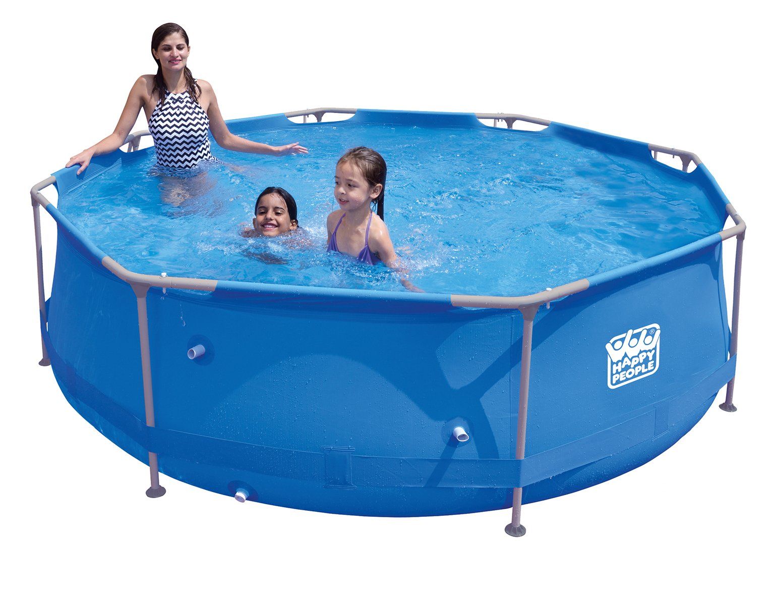 Stahlrahmenpool-Set mit Filterpumpe, blau 1 Stahlrahmenpool-Set mit Filterpumpe, blau