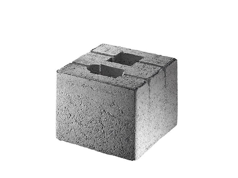 Pfosten-Fundamentstein, grau 1 Pfosten-Fundamentstein, grau