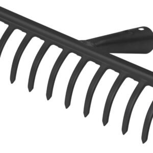 Gartenrechen schwarz
