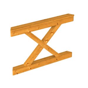 Brüstung Andreaskreuz Nancy