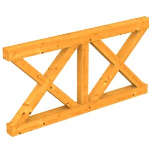 Brüstung Andreaskreuz