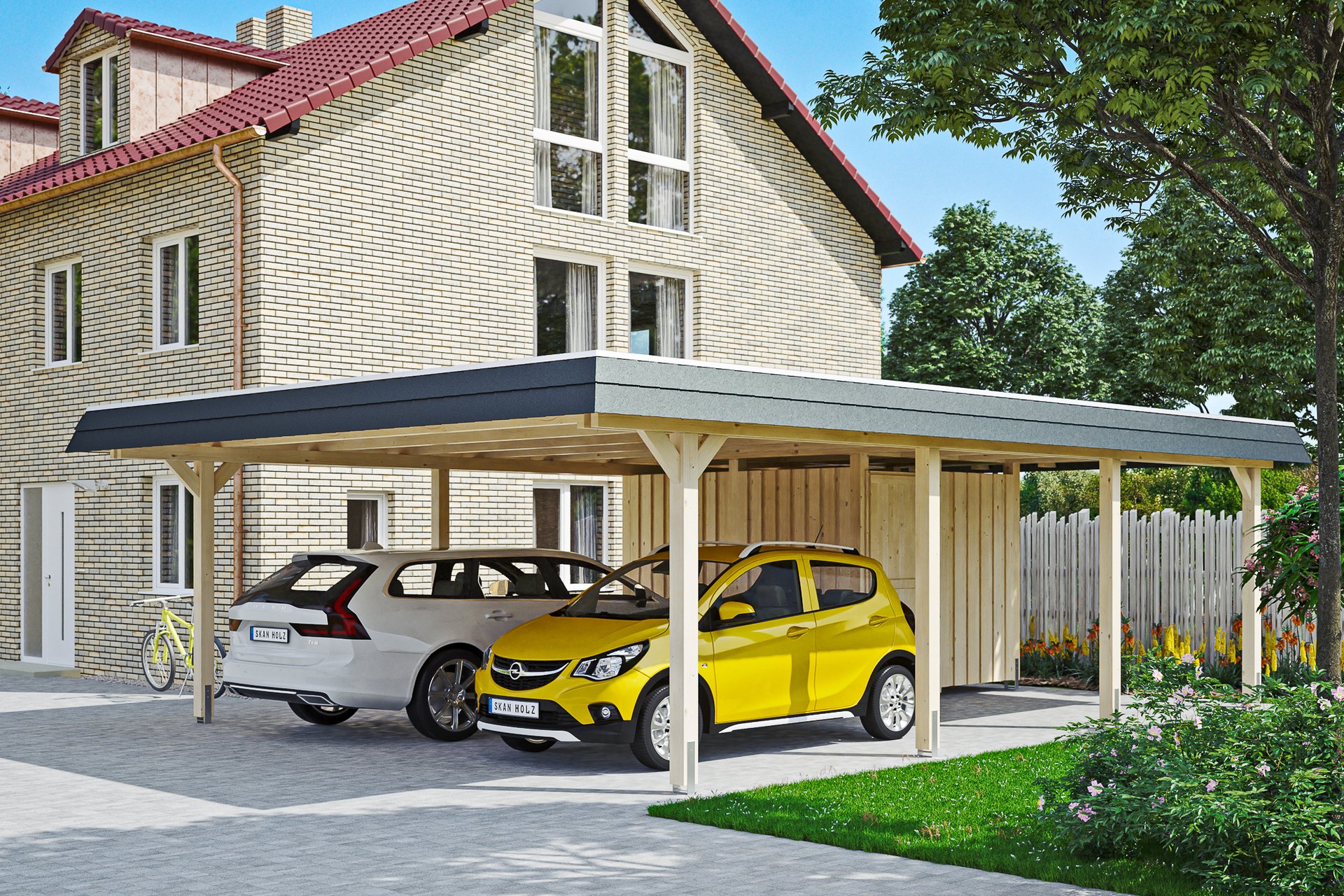 Carport Wendland mit Abstellraum 1 Carport Wendland mit Abstellraum