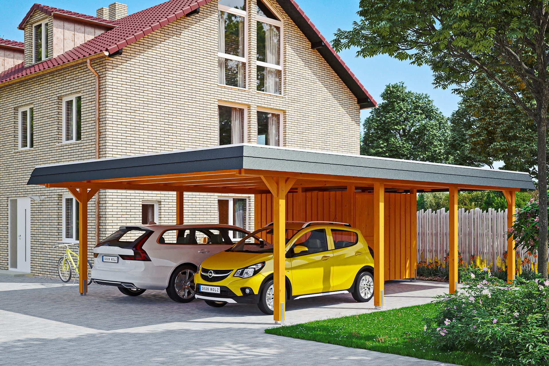 Carport Wendland mit Abstellraum 1 Carport Wendland mit Abstellraum