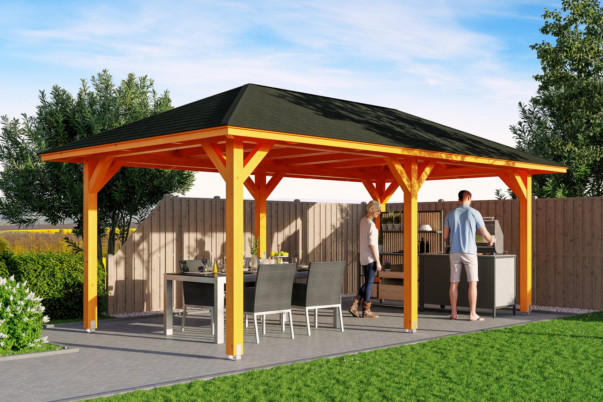 4-Eck Pavillon Orleans 1 4-Eck Pavillon Orleans