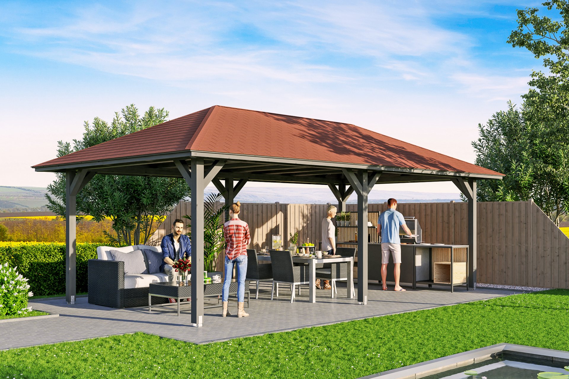 4-Eck Pavillon Orleans 1 4-Eck Pavillon Orleans