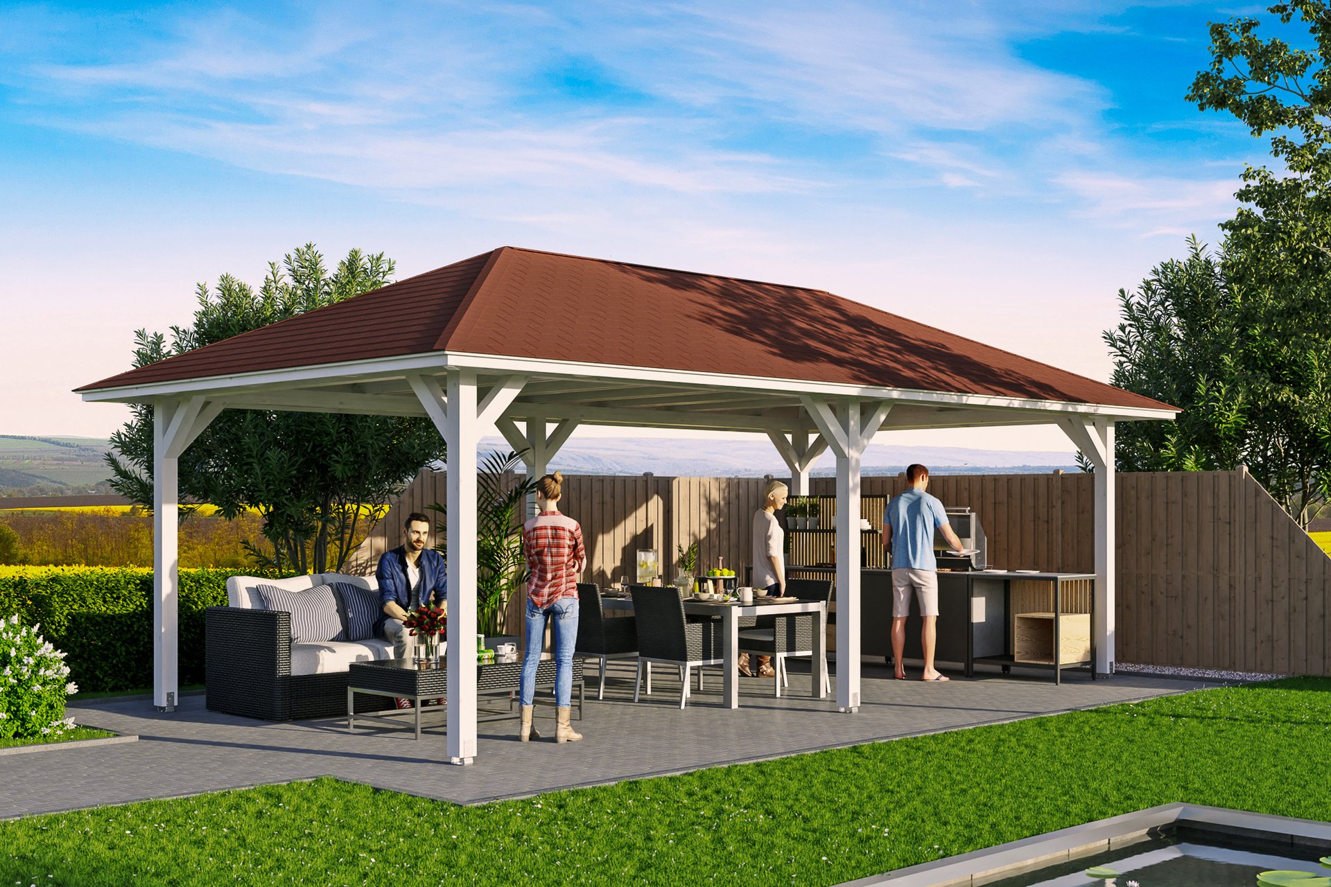 4-Eck Pavillon Orleans 1 4-Eck Pavillon Orleans