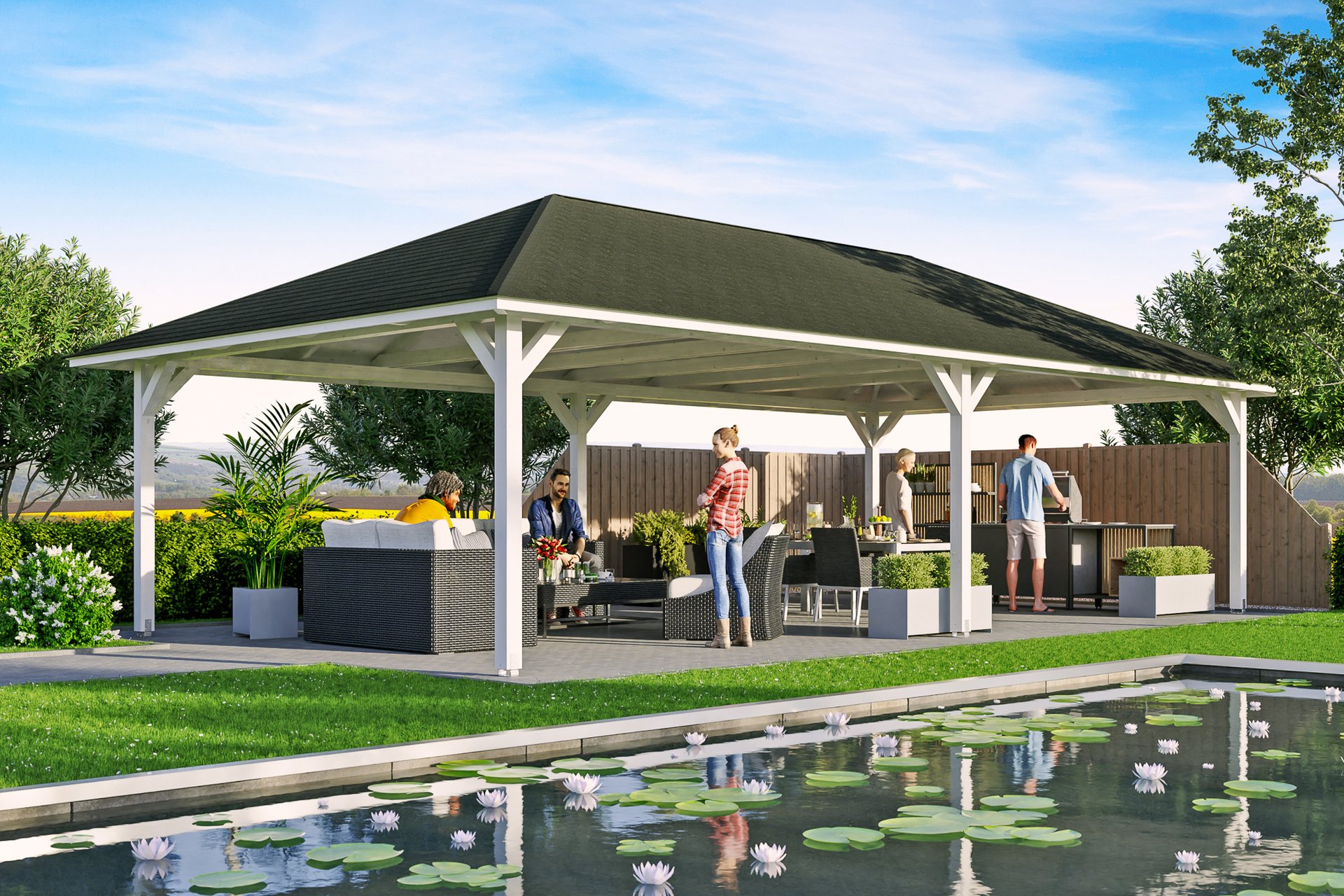 4-Eck Pavillon Orleans 1 4-Eck Pavillon Orleans