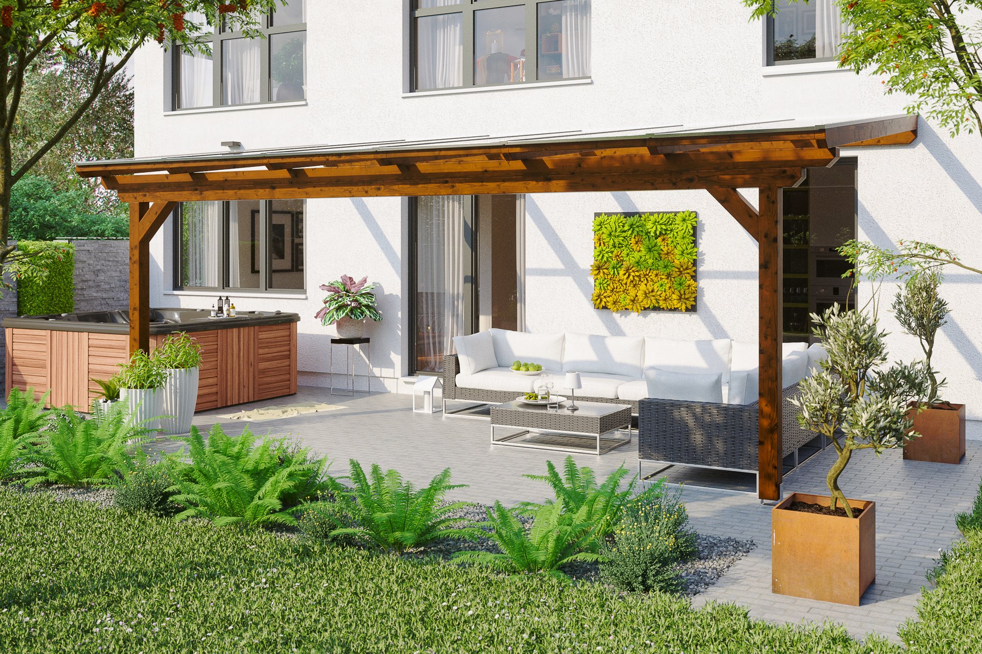 Terrassenüberdachung Ancona 1 Terrassenüberdachung Ancona