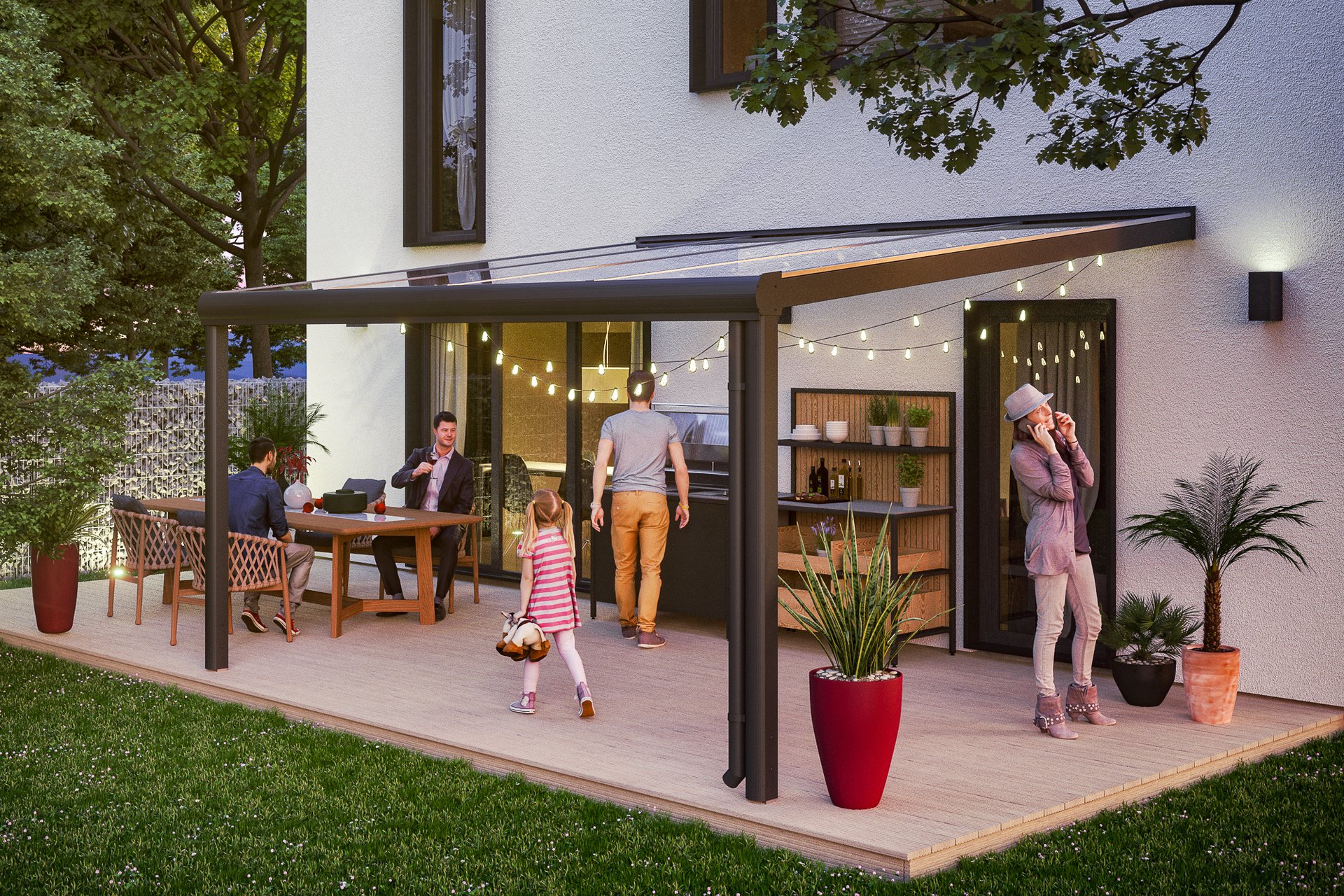 Terrassenüberdachung Garda 1 Terrassenüberdachung Garda