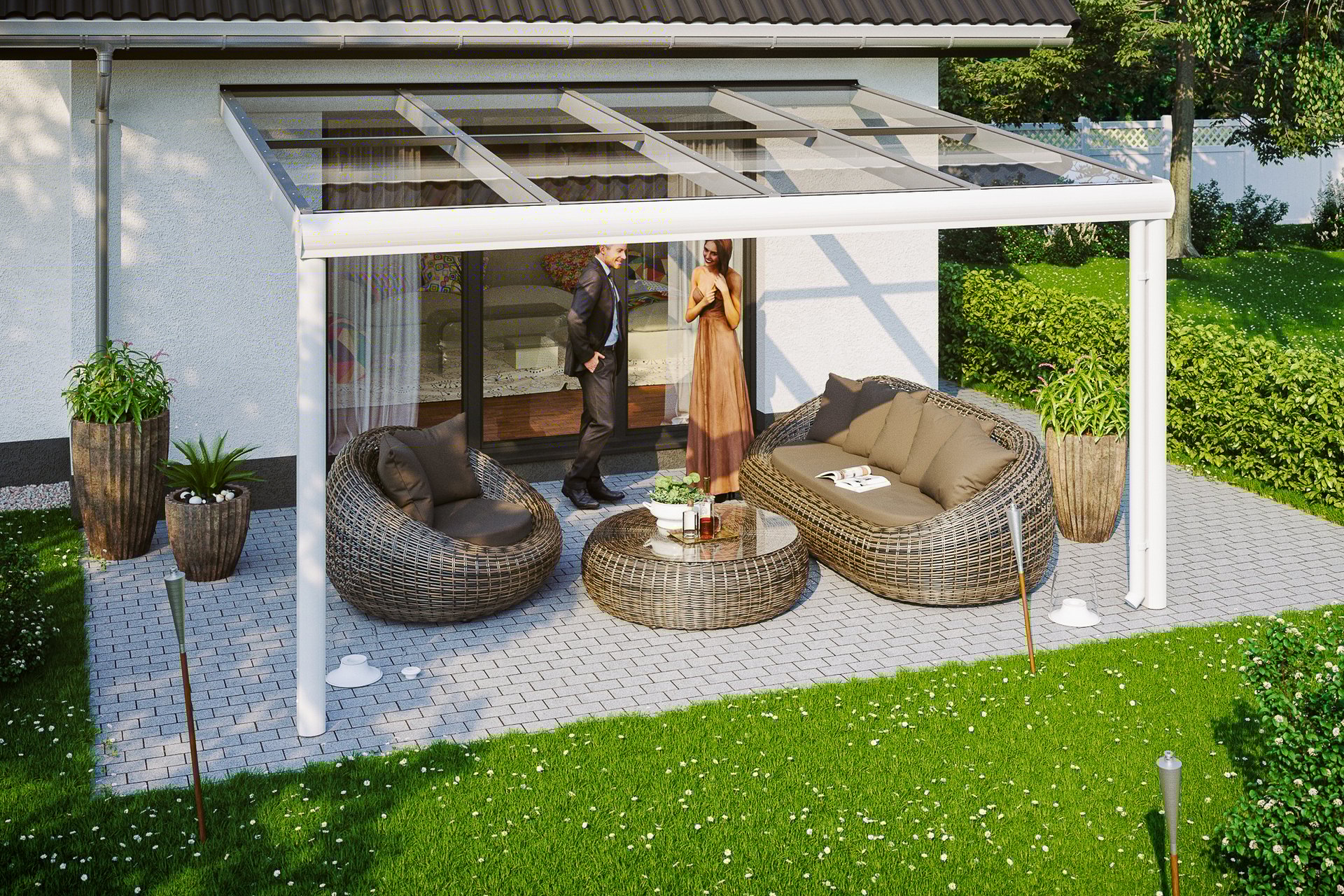 Terrassenüberdachung Modena 1 Terrassenüberdachung Modena