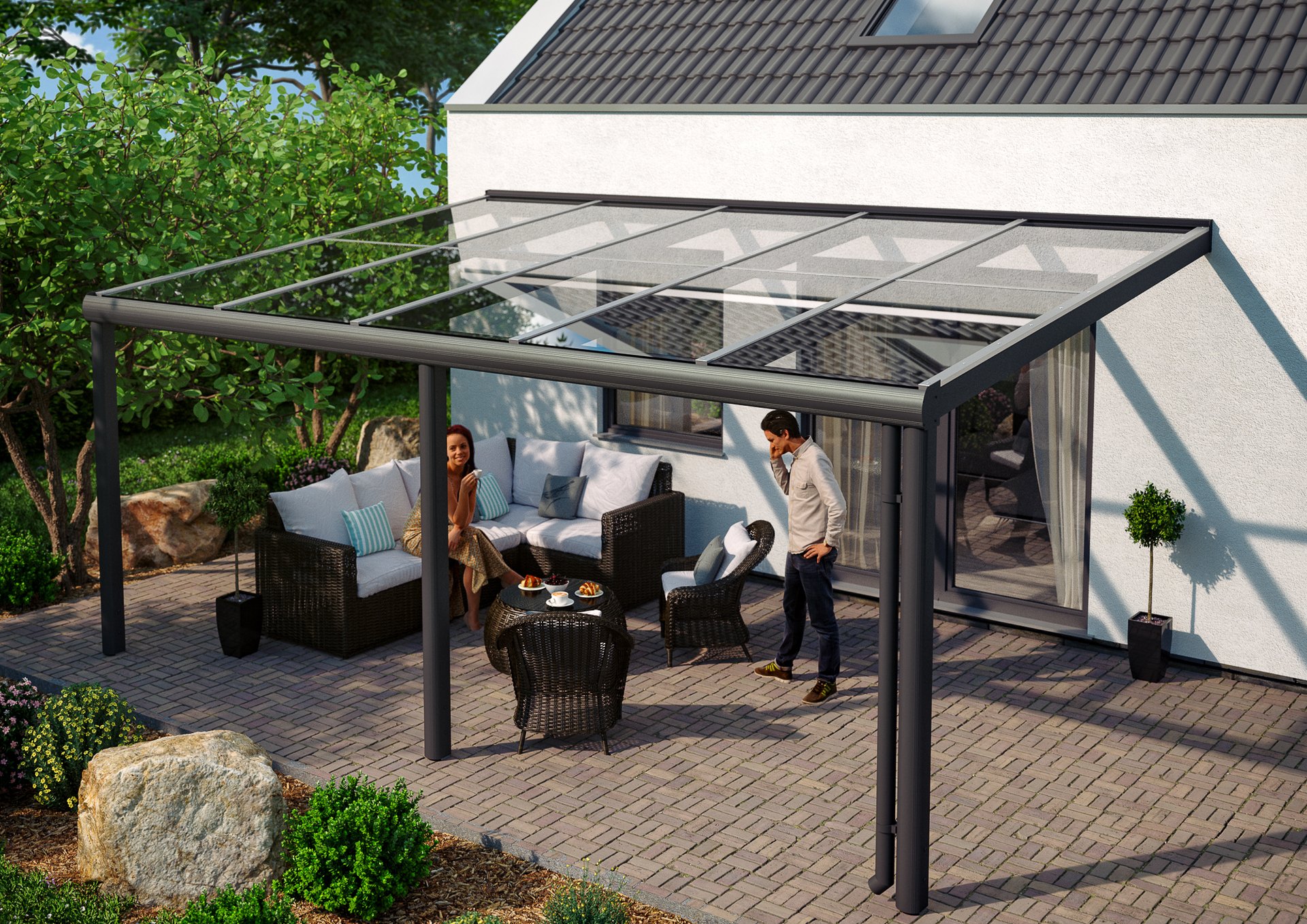 Terrassenüberdachung Monza 1 Terrassenüberdachung Monza