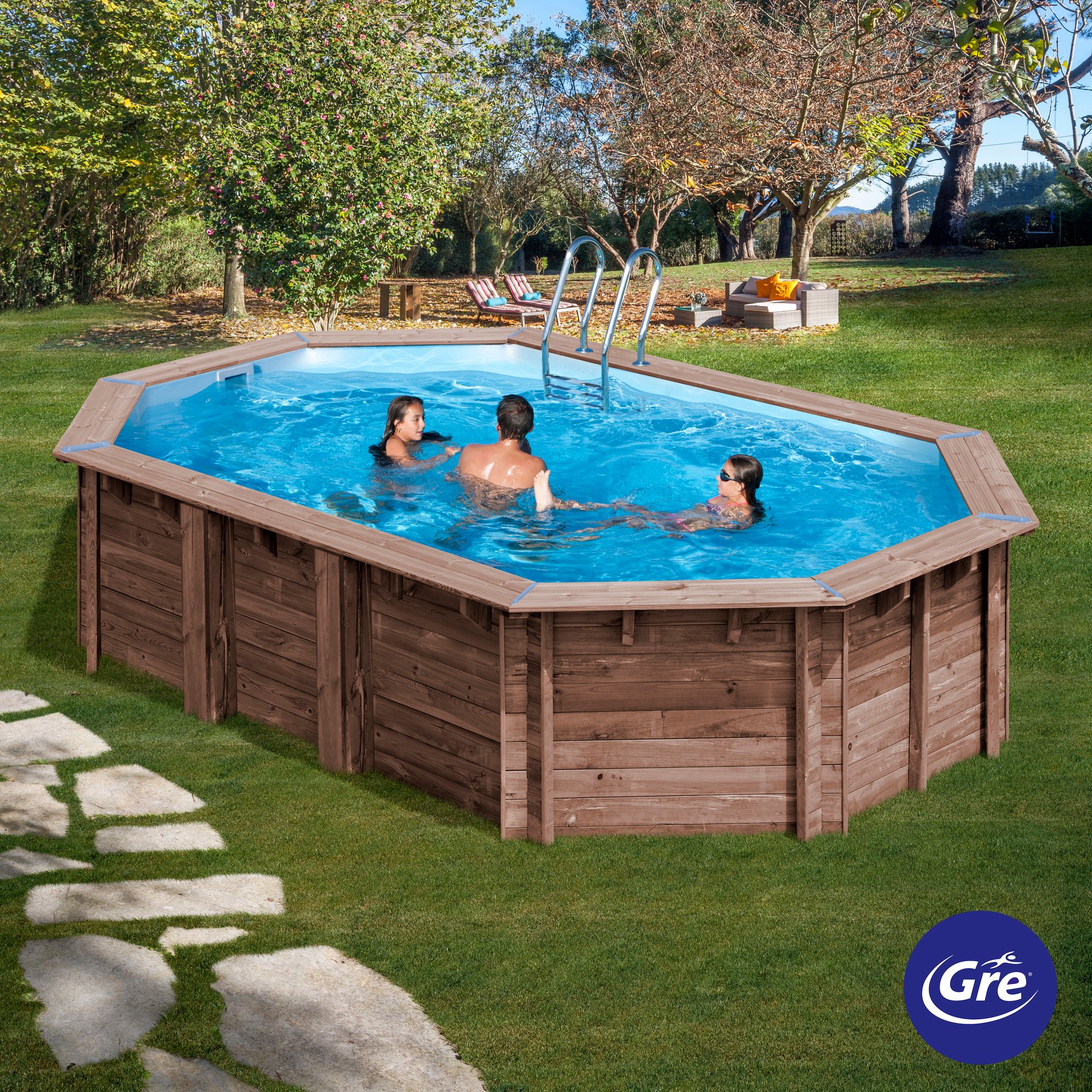 Echtholzpool MACADAMIA 1 Echtholzpool MACADAMIA