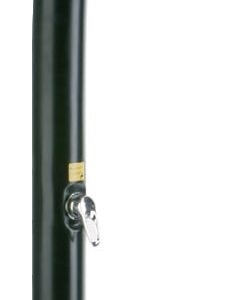 PVC Solardusche gebogen, 25l, schwarz