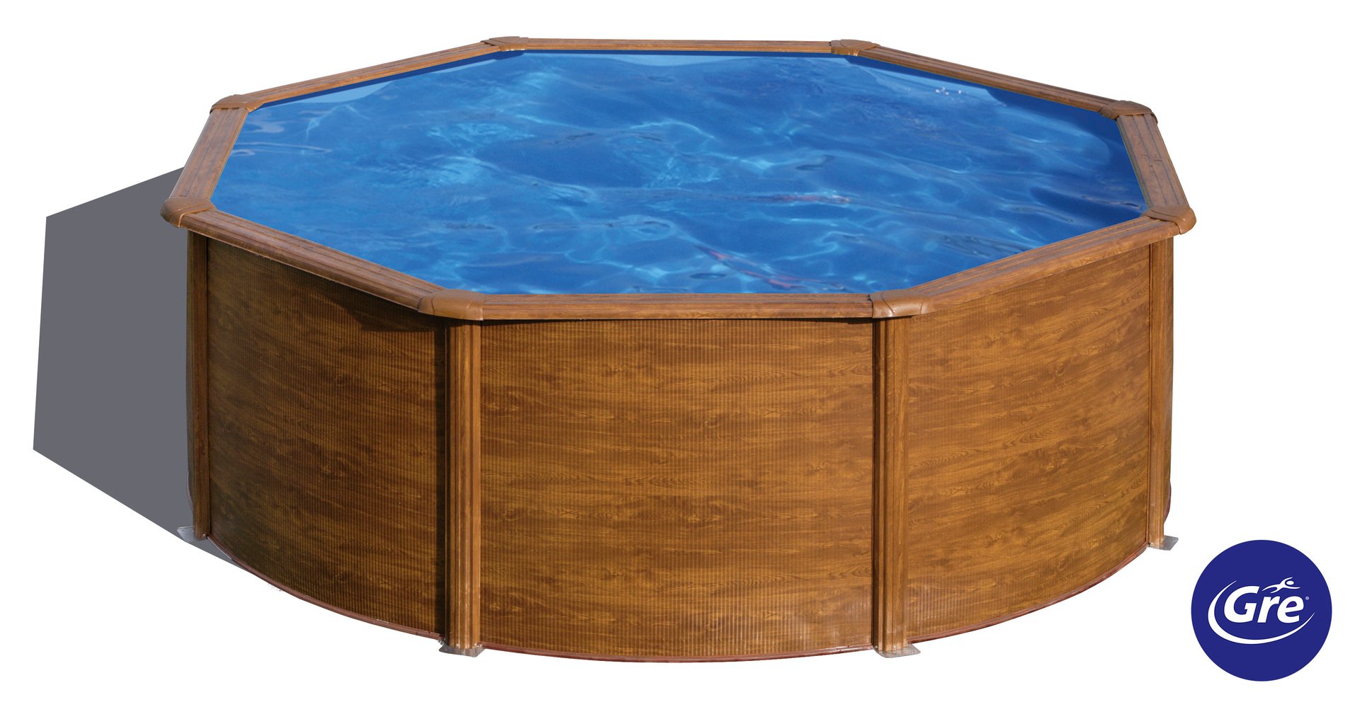 Stahlwand-Pool SICILIA Holzdekor 1 Stahlwand-Pool SICILIA Holzdekor