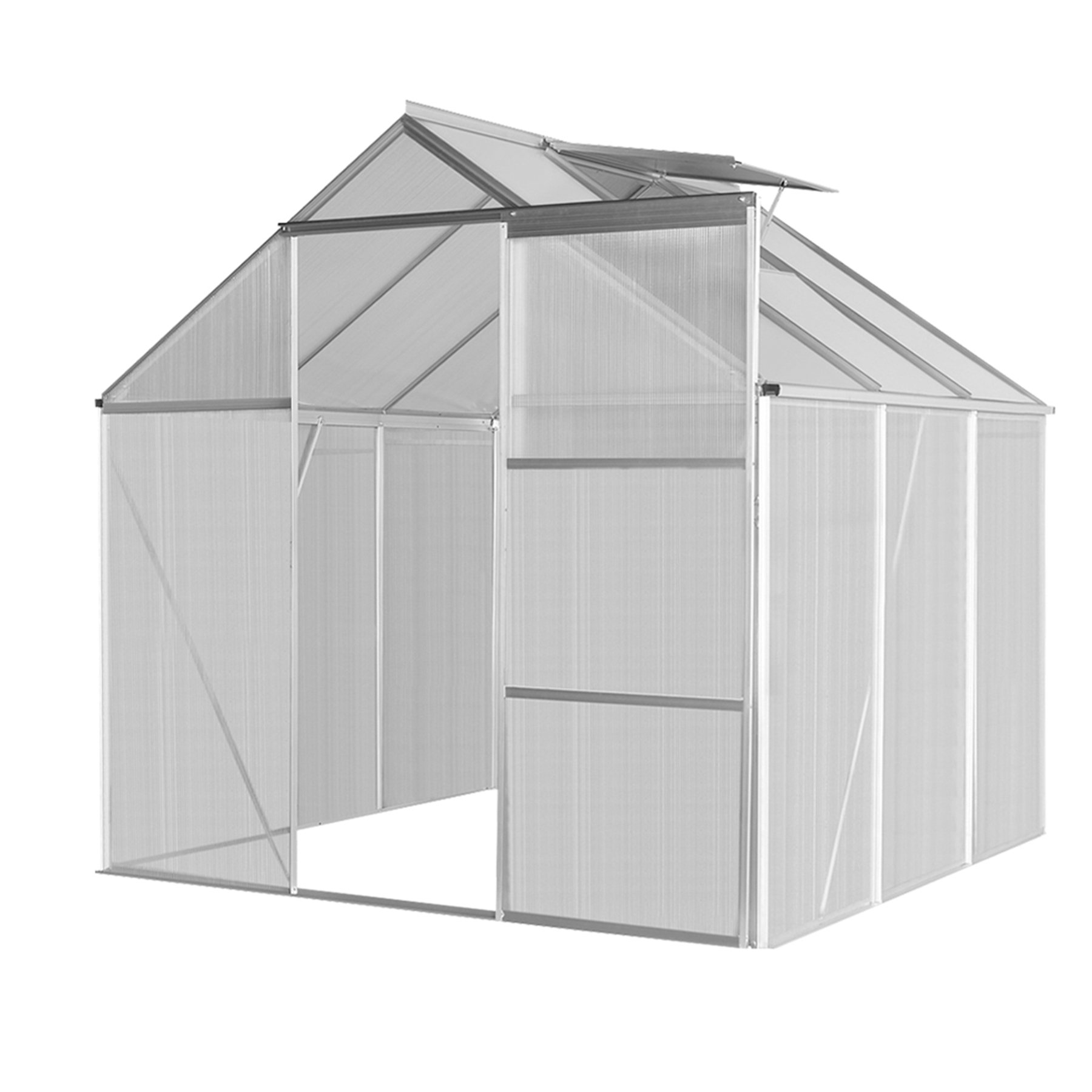 floraworld Gewächshaus, Alu-Rahmen 1 floraworld Gewächshaus, Alu-Rahmen