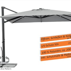 Ampelschirm Rhodos Smart 300x300cm