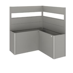 Sichtschutz zu Pflanzbeet Belvedere L-Form mit Acrylglas