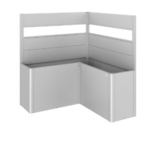 Sichtschutz zu Pflanzbeet Belvedere L-Form mit Acrylglas