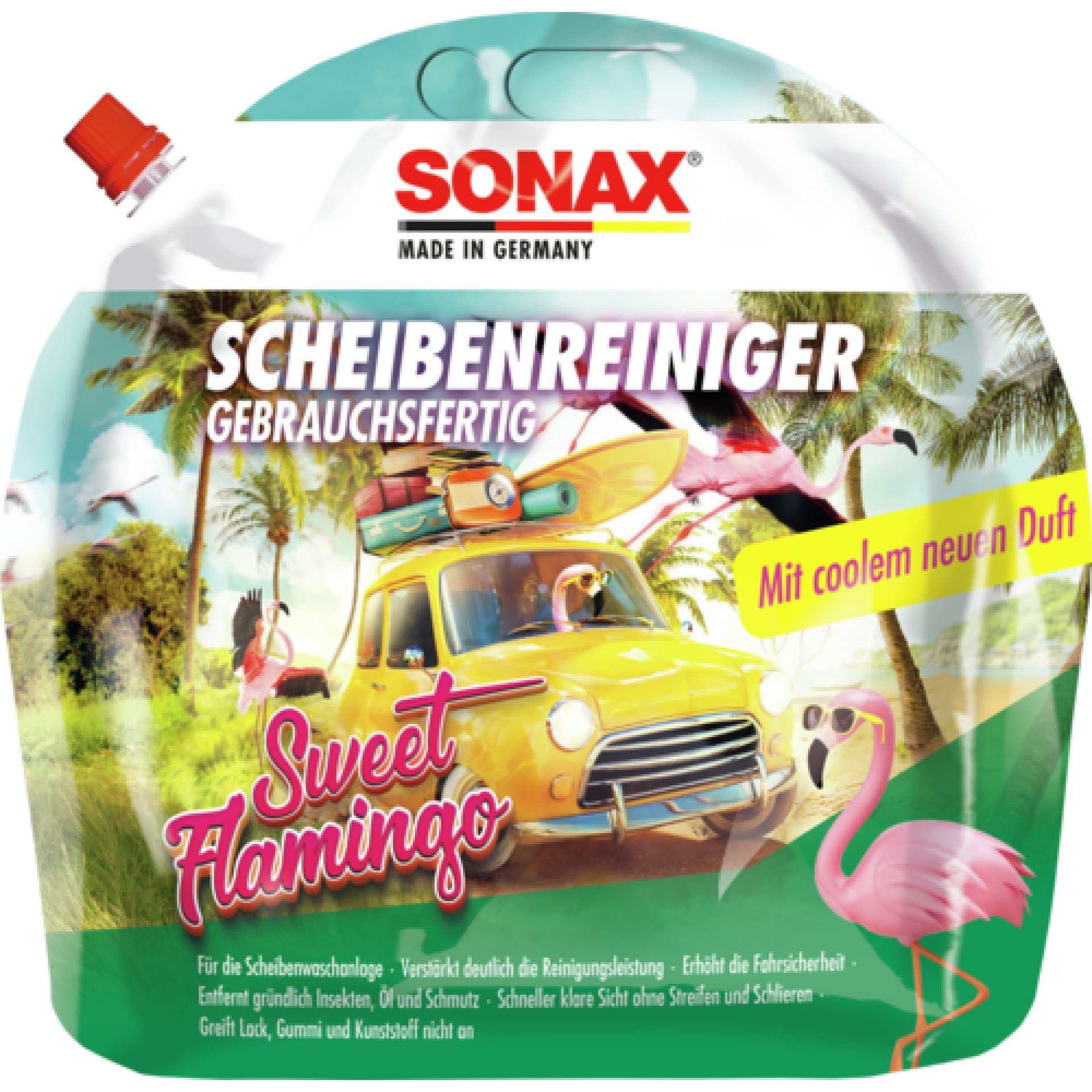 ScheibenReiniger Sweet Flamingo, gebrauchsfertig, 3L 1 ScheibenReiniger Sweet Flamingo, gebrauchsfertig, 3L