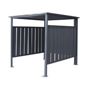 Fahrrad- und Rauchunterstand anthrazit