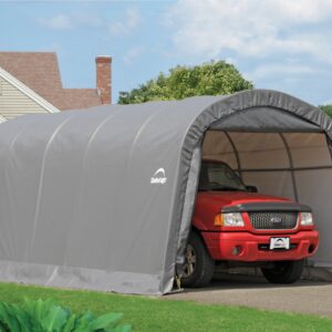 Foliengarage grau 22,57m²