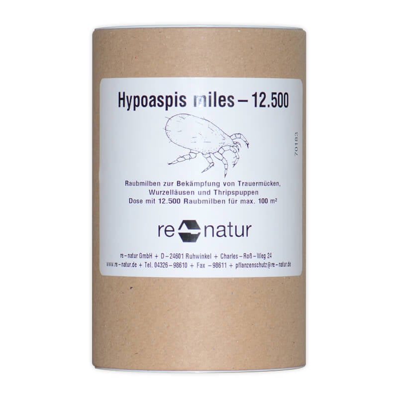 Hypoaspis miles (Raubmilbe gegen div. Schädlinge) Streu, 12.500 1 Hypoaspis miles (Raubmilbe gegen div. Schädlinge) Streu, 12.500