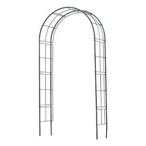 Nature Rosenbogen gebogen, H229x113x38cm, schwarz
