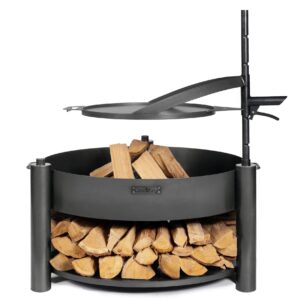 Feuerschale Montana X, inkl. Holzlager & Zubehör