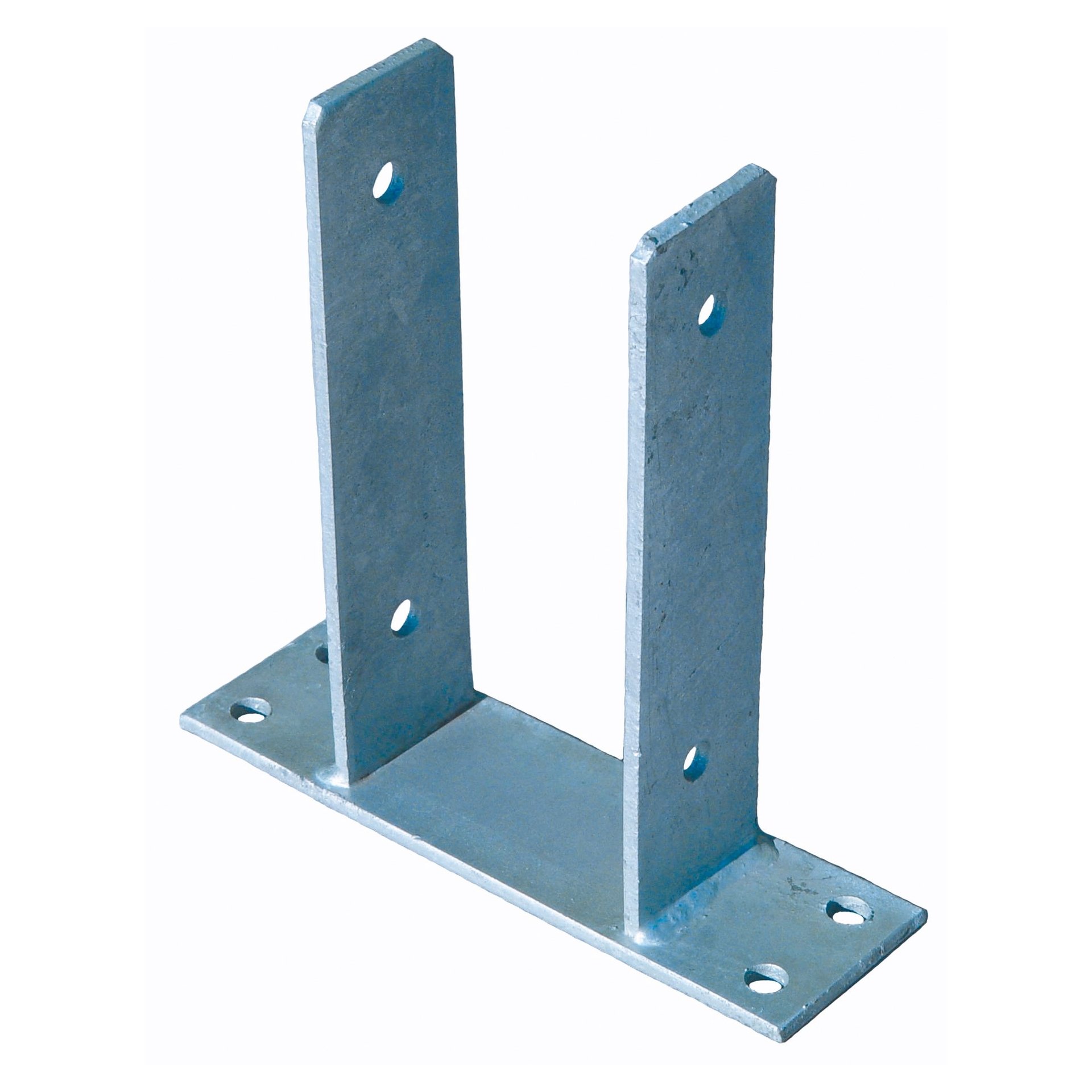 Pfostenträger zum Aufschrauben feuerverzinkt 1 Pfostenträger zum Aufschrauben feuerverzinkt