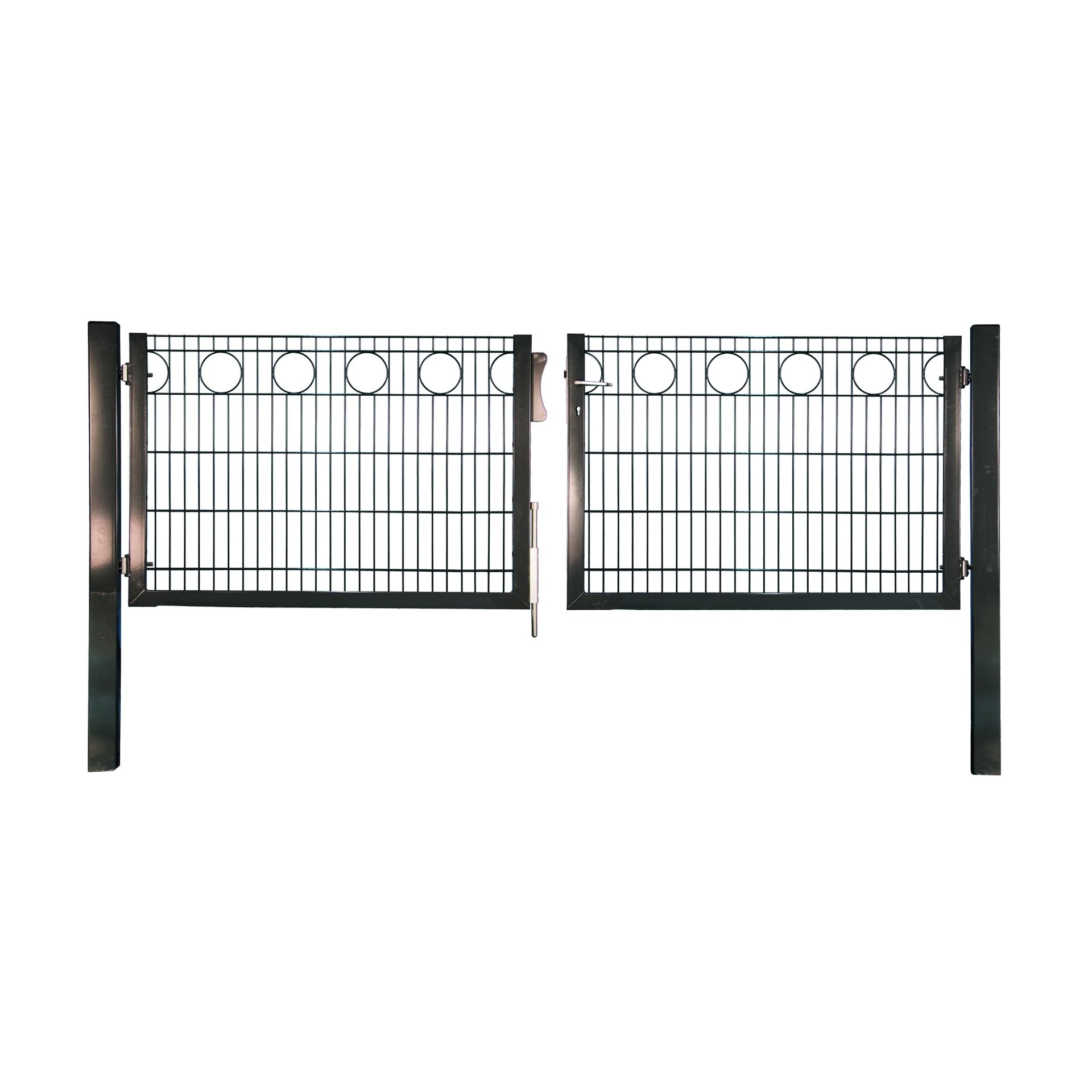 RONDO Doppeltor RAL 7016 anthrazit inkl. Pfosten 1 RONDO Doppeltor RAL 7016 anthrazit  inkl. Pfosten