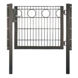 RONDO Einzeltor RAL 7016 anthrazit  inkl. Pfosten und Beschlägen