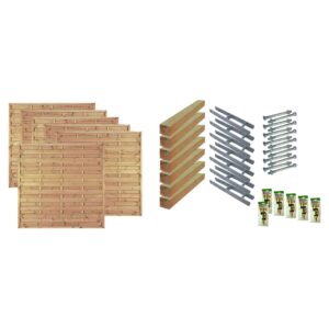 Sichtschutz Zaun-Set MANHATTAN