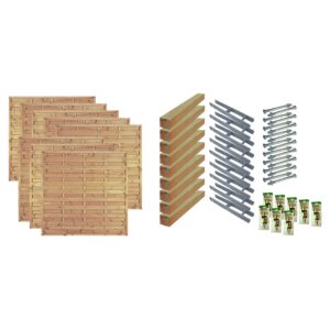 Sichtschutz Zaun-Set MANHATTAN