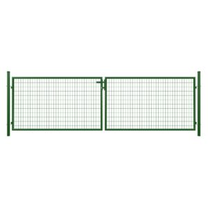 STRONG Doppeltor  RAL 6005 grün 4000x1200 mm inkl. Pfosten + Beschläge MW 50/100 mm