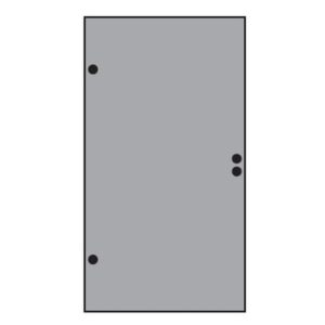 VETRO TÜR-Glasscheibe  987x1800 mm, Vollflächen