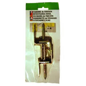 Winkelbeschlag 4er-Karte, gelb verzinkt