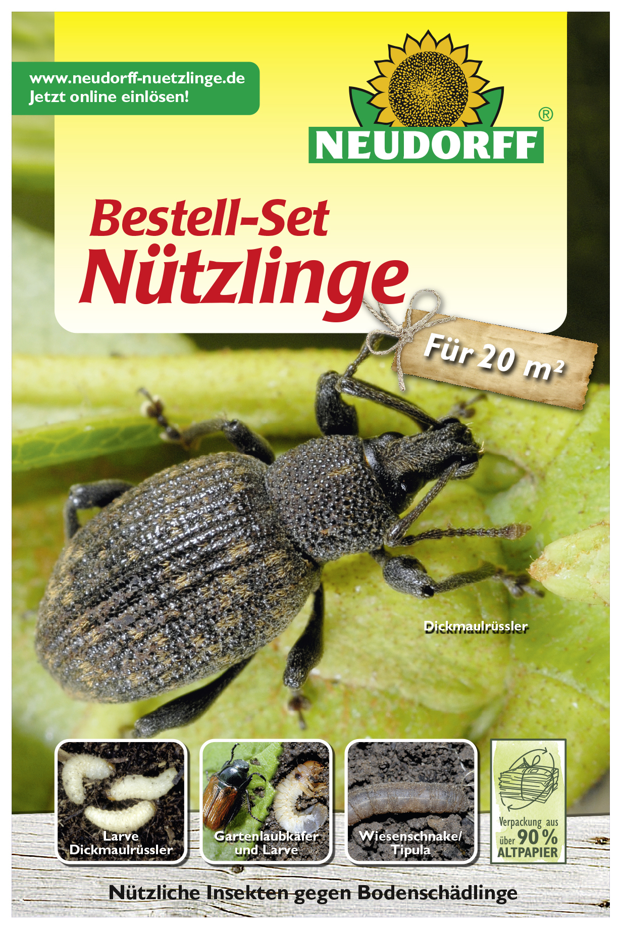 Bestell-Set Nützlinge gegen Bodenschädlinge 1 Bestell-Set Nützlinge gegen Bodenschädlinge