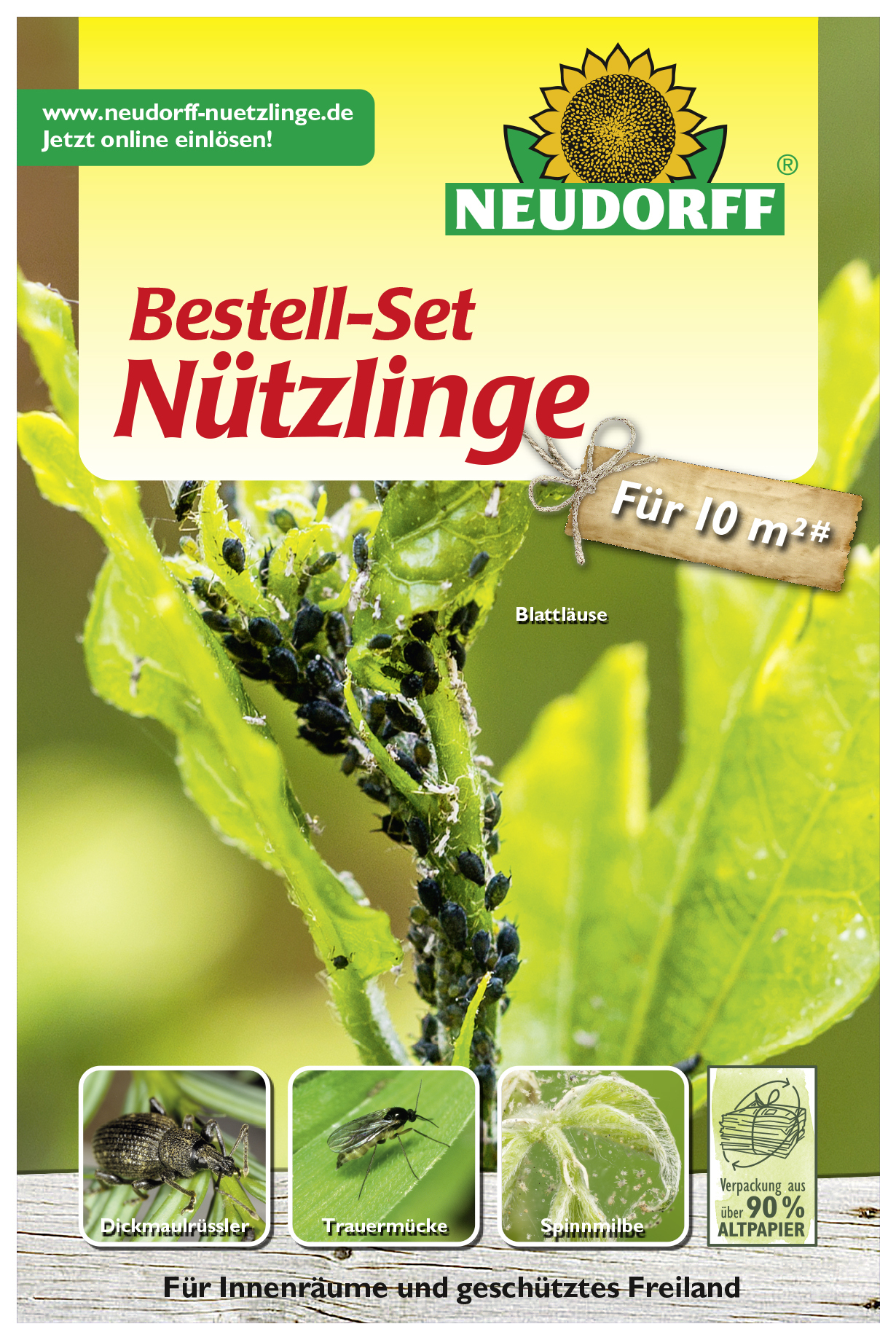 Bestell-Set Nützlinge gegen Schadinsekten 1 Bestell-Set Nützlinge gegen Schadinsekten