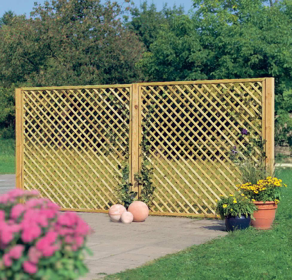 Rankgitter gerade, 180x180cm, kdi. 1 Rankgitter gerade, 180x180cm, kdi.