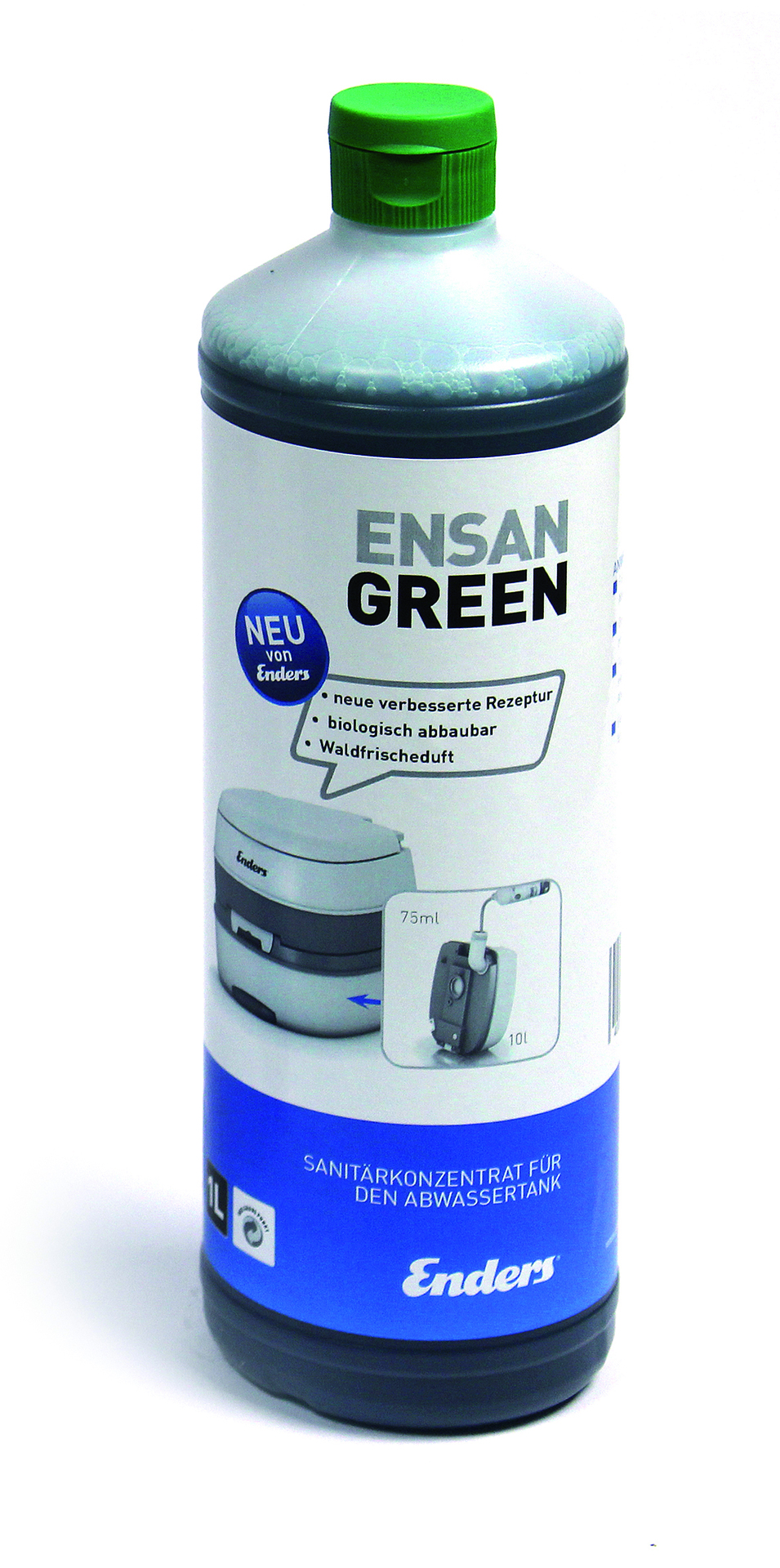 Sanitärflüssigkeit Ensan Green für den Abwassertank 1L 1 Sanitärflüssigkeit Ensan Green für den Abwassertank 1L